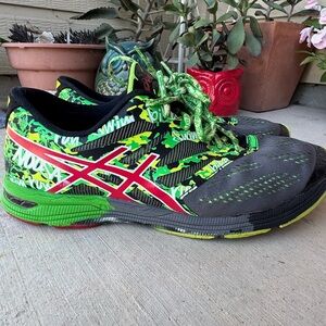 ASICS Gel Running Supportive Green Black Athletic Sneakers Mens Sz 11 Athletic
